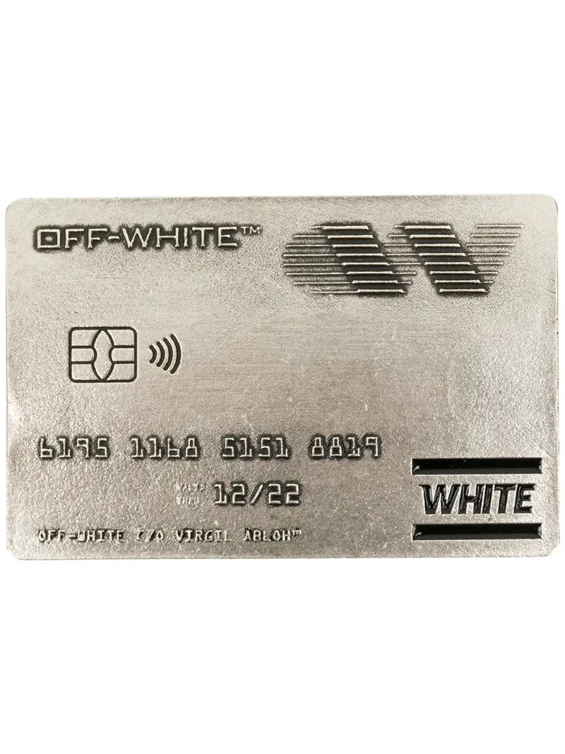 Off-White визитница в форме карты